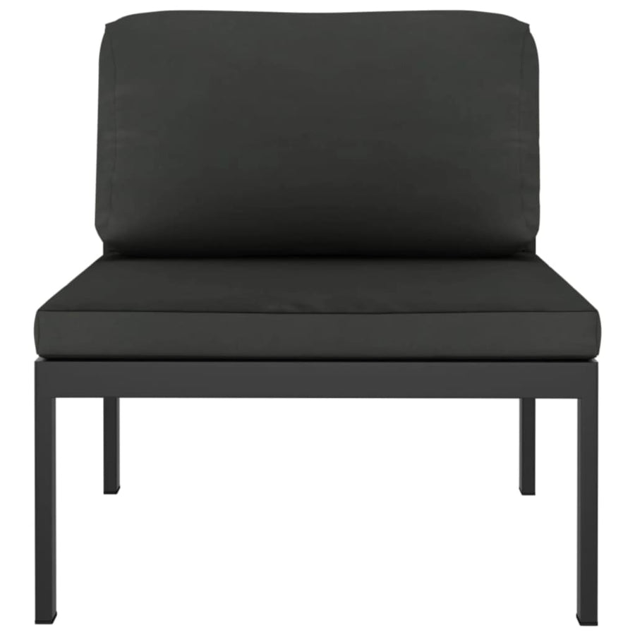10-Delige Loungeset Met Kussens Aluminium Antracietkleurig