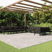 10-Delige Loungeset Met Kussens Aluminium Antracietkleurig