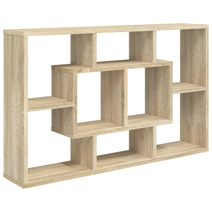 Wandschap 85X6X52,5 Cm Bewerkt Hout Kleurig Sonoma eiken
