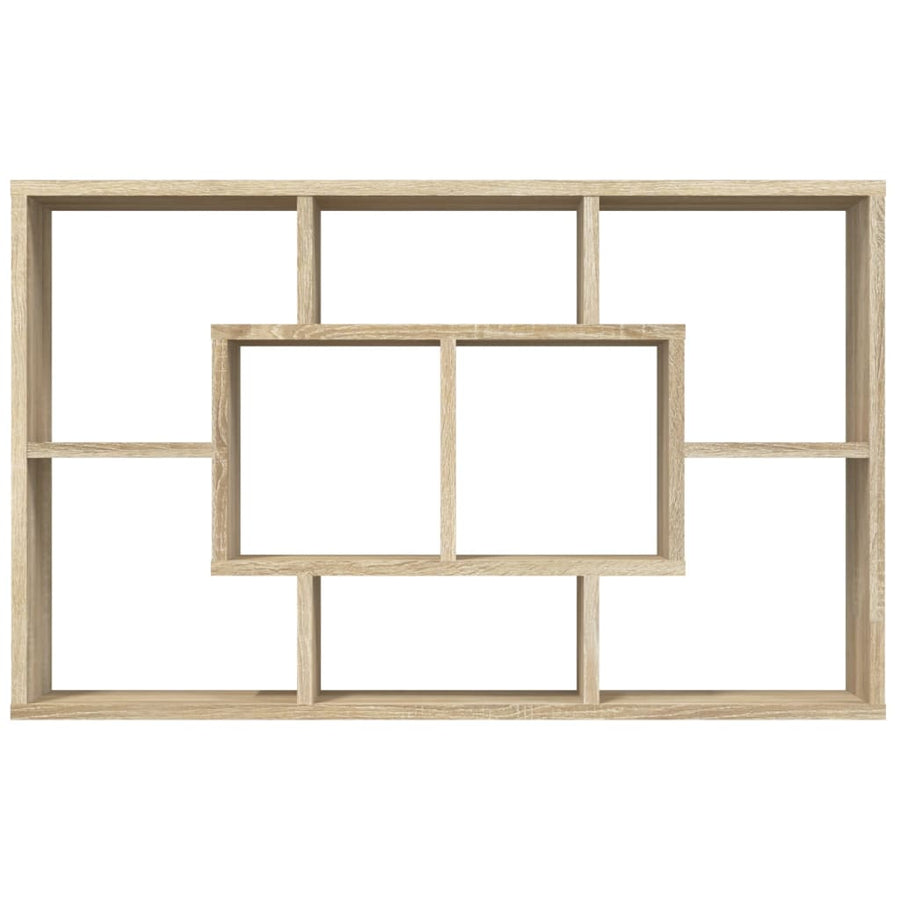 Wandschap 85X6X52,5 Cm Bewerkt Hout Kleurig Sonoma eiken