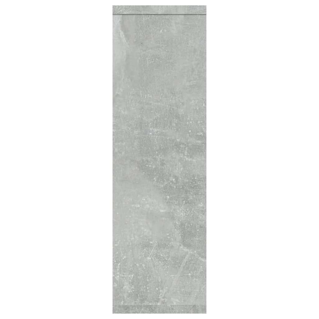 Wandschap 85X6X52,5 Cm Bewerkt Hout Betongrijs