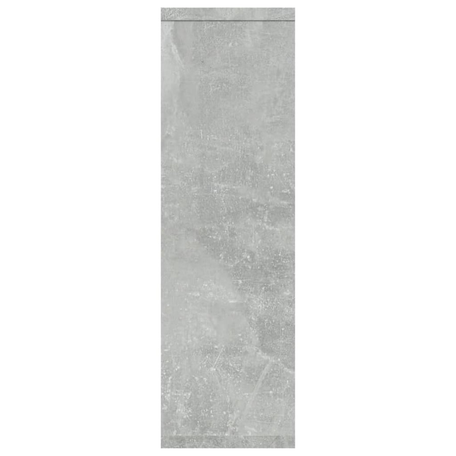 Wandschap 85X6X52,5 Cm Bewerkt Hout Betongrijs