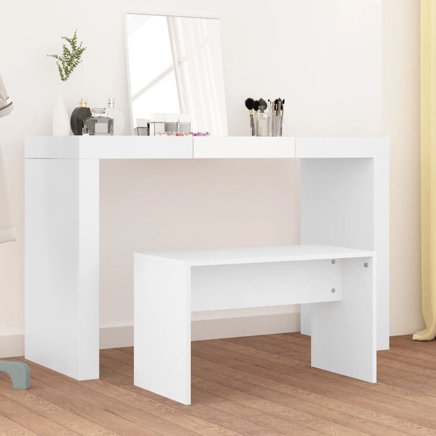 Kaptafelkruk 70X35X45 Cm Bewerkt Hout Wit