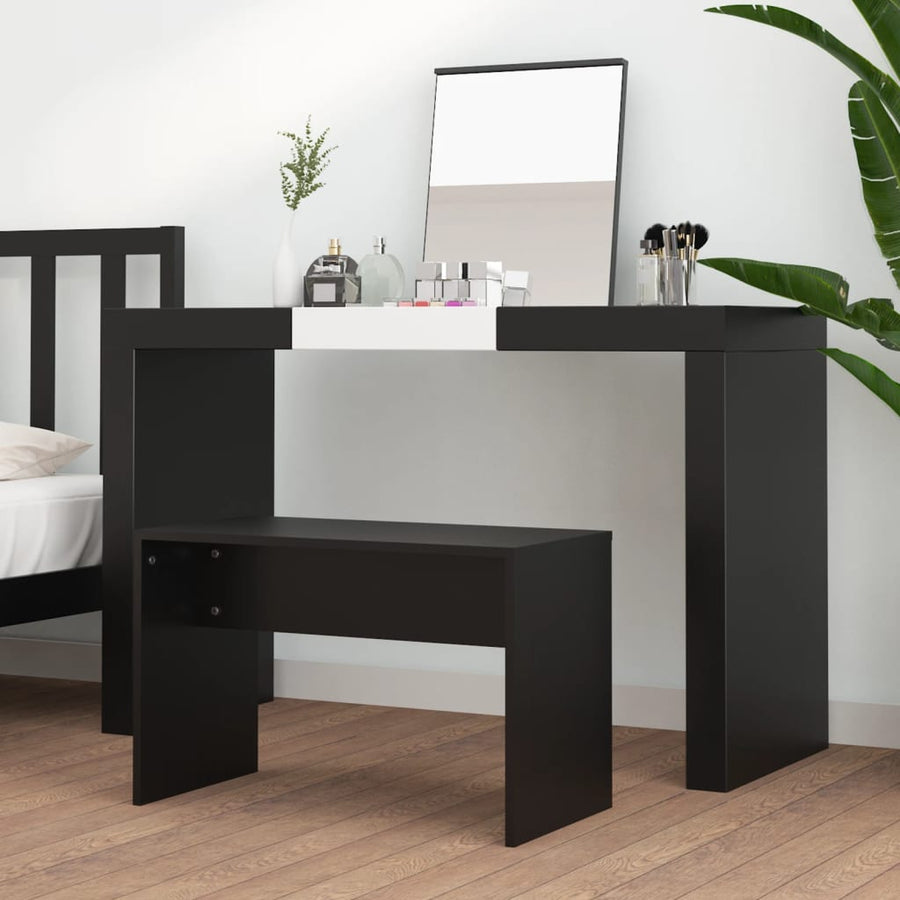 Kaptafelkruk 70X35X45 Cm Bewerkt Hout Zwart