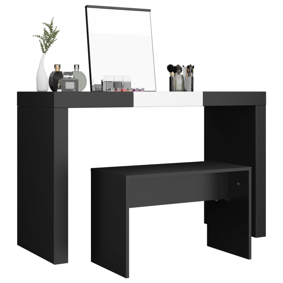Kaptafelkruk 70X35X45 Cm Bewerkt Hout Zwart