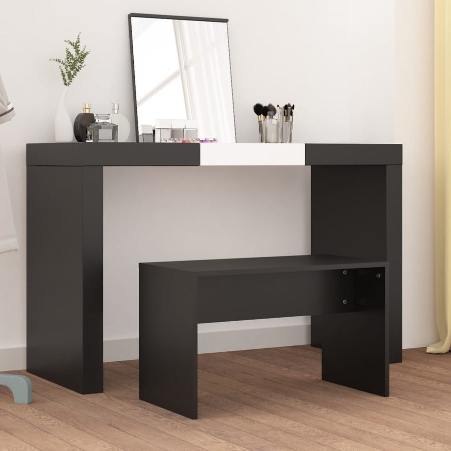 Kaptafelkruk 70X35X45 Cm Bewerkt Hout Zwart