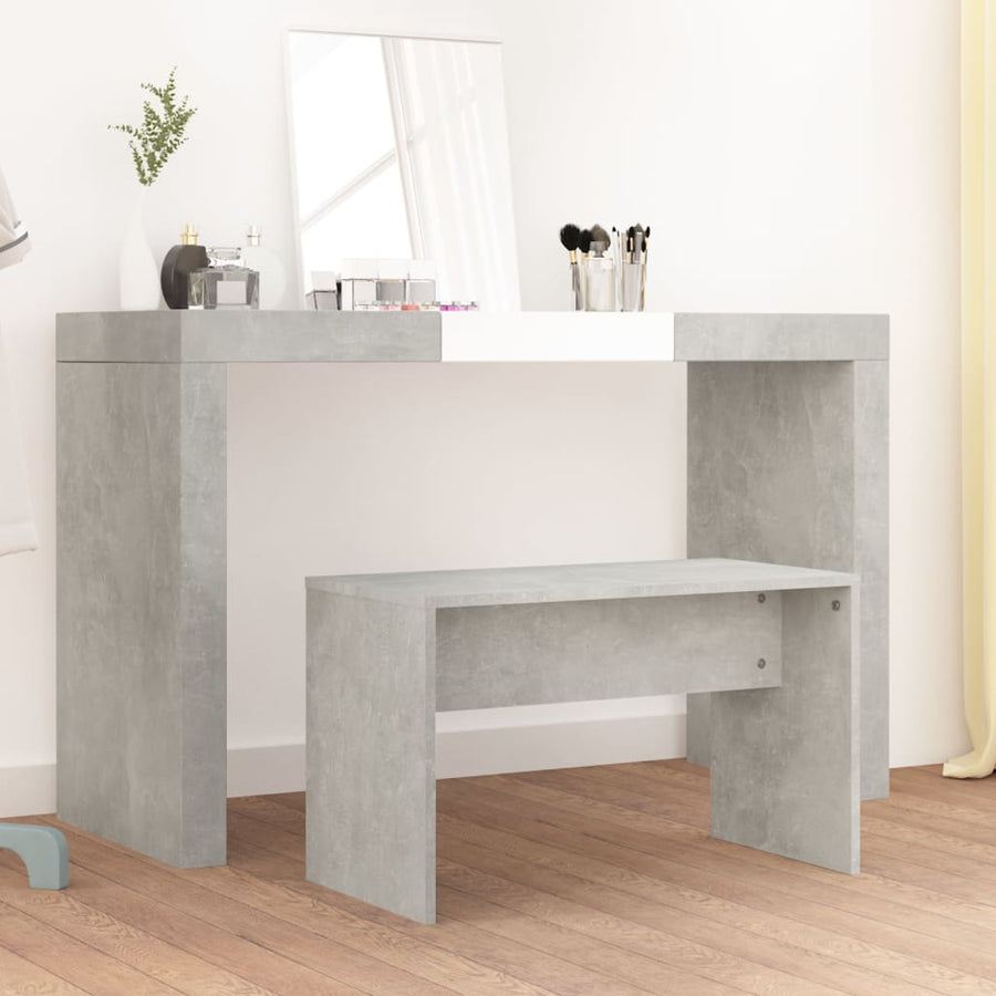 Kaptafelkruk 70X35X45 Cm Bewerkt Hout Betongrijs