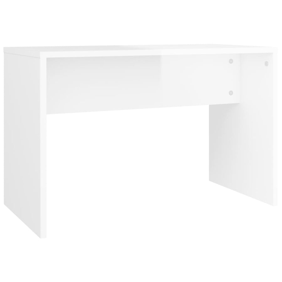 Kaptafelkruk 70X35X45 Cm Bewerkt Hout Hoogglans Wit