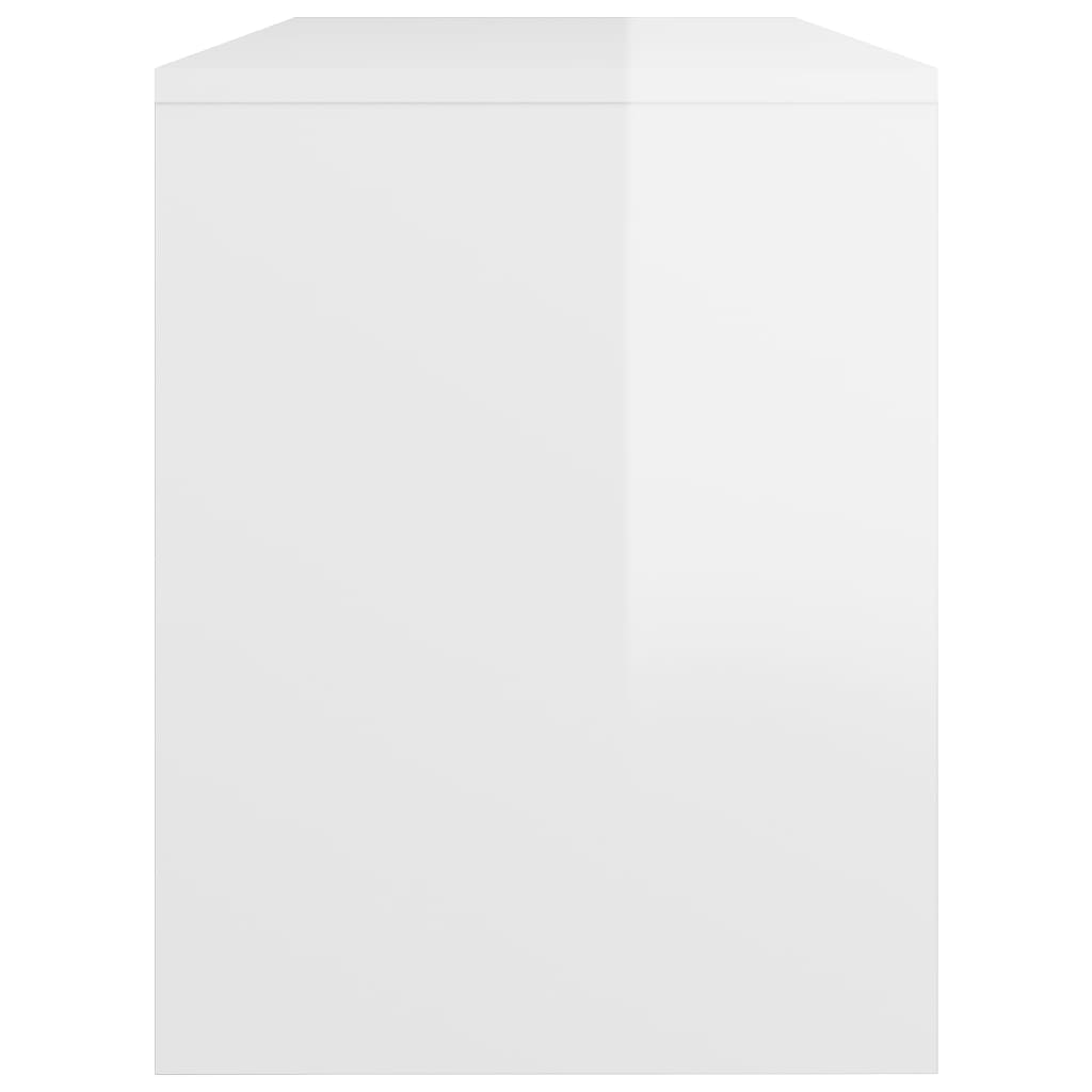 Kaptafelkruk 70X35X45 Cm Bewerkt Hout Hoogglans Wit