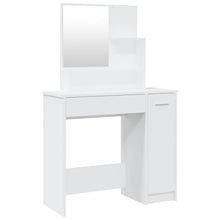 Kaptafel Met Spiegel 86,5X35X136 Cm Wit