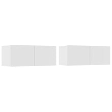Tv-Meubels 80X30X30 Cm Bewerkt Hout 2 Wit