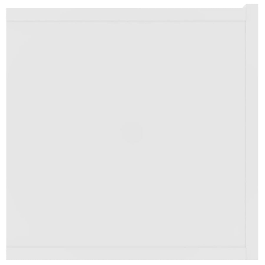 Tv-Meubels 80X30X30 Cm Bewerkt Hout 2 Wit