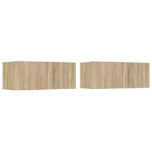Tv-Meubelen 80X30X30 Cm Bewerkt Hout Kleurig 2 Sonoma eiken