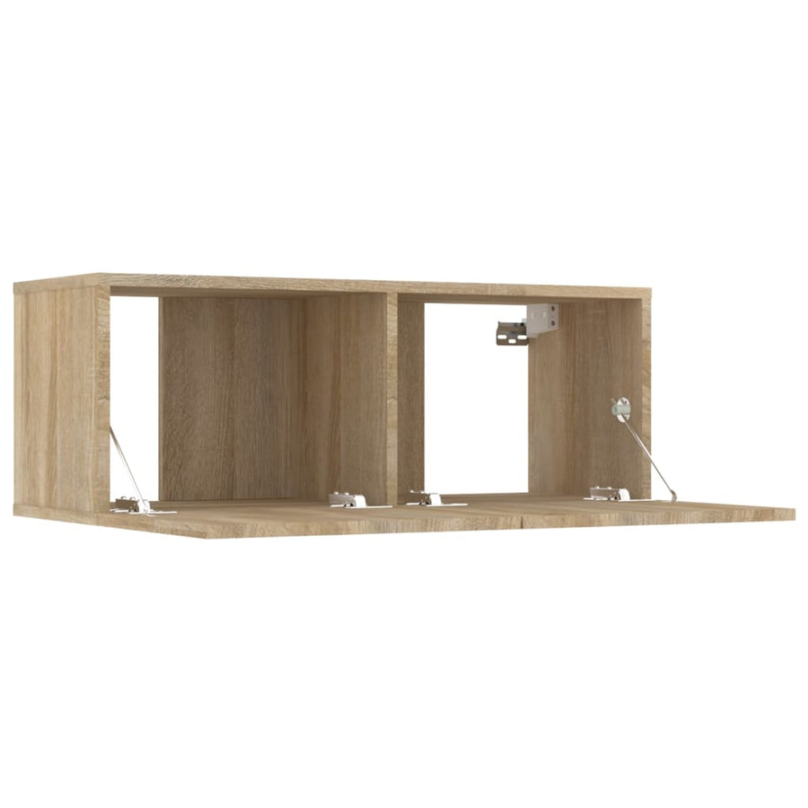 Tv-Meubelen 80X30X30 Cm Bewerkt Hout Kleurig 2 Sonoma eiken