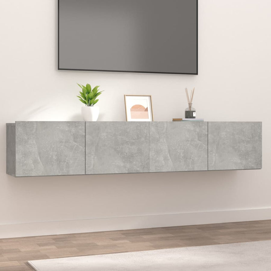 Tv-Meubelen 80X30X30 Cm Bewerkt Hout 2 Betongrijs