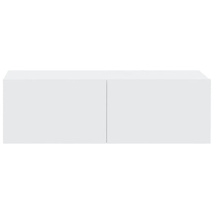 Tv-Meubelen Wandgemonteerd 100X30X30 Cm Bewerkt Hout Wit