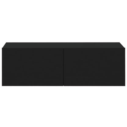 Tv-Wandmeubels 100X30X30 Cm Bewerkt Hout Zwart