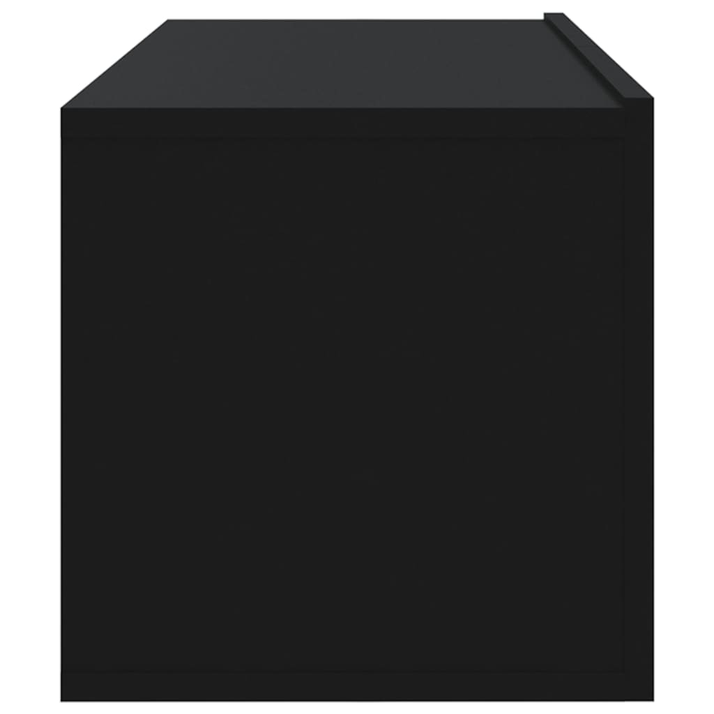 Tv-Wandmeubels 100X30X30 Cm Bewerkt Hout Zwart