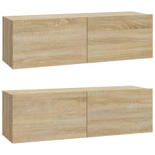 Tv-Meubelen Wandgemonteerd 100X30X30 Cm Hout Sonoma eiken