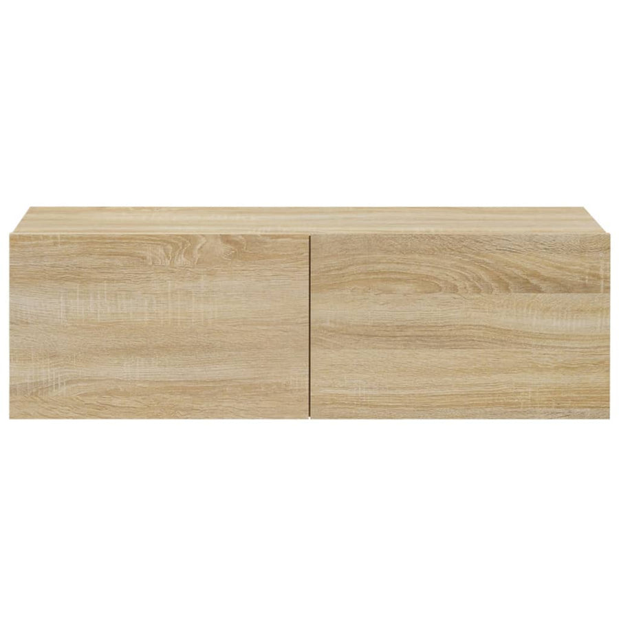Tv-Meubelen Wandgemonteerd 100X30X30 Cm Hout Sonoma eiken
