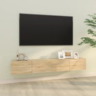 Tv-meubel 100x30x30 cm sonoma eiken 2 stuks