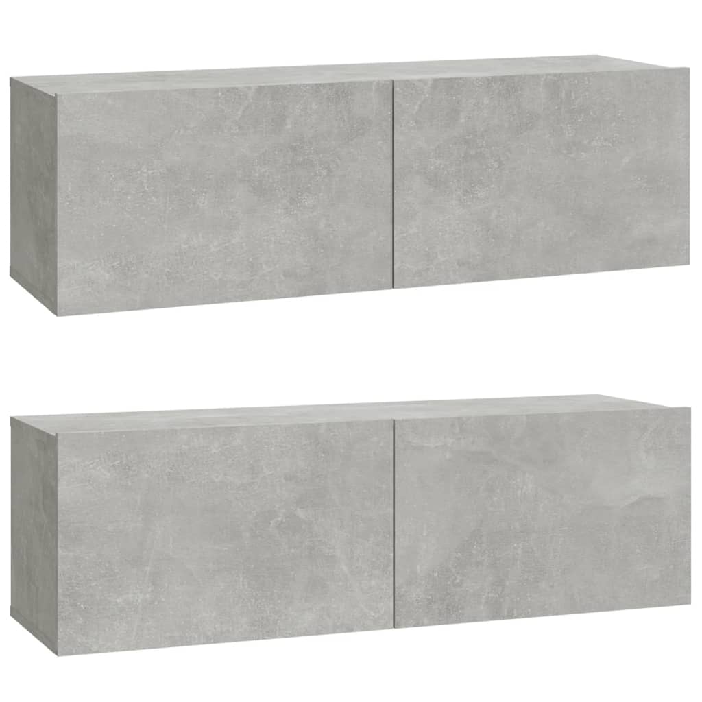 Tv-Meubelen Wandgemonteerd 100X30X30 Cm Hout Betongrijs