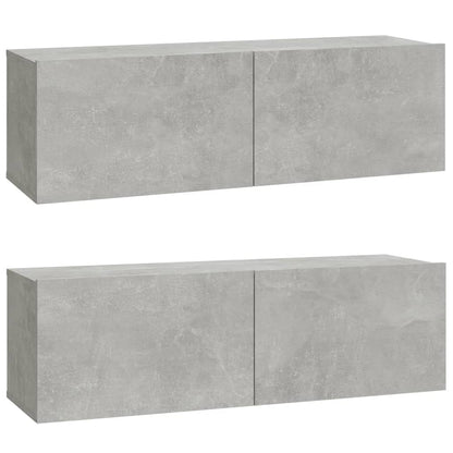Tv-Meubelen Wandgemonteerd 100X30X30 Cm Hout Betongrijs