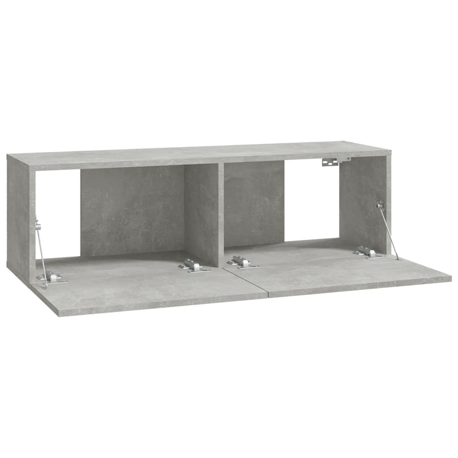 Tv-Meubelen Wandgemonteerd 100X30X30 Cm Hout Betongrijs