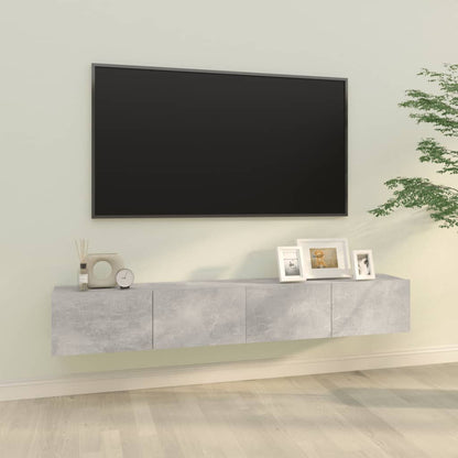 Tv-Meubelen Wandgemonteerd 100X30X30 Cm Hout Betongrijs