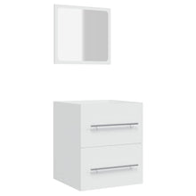 Badkamerkast met spiegel 41x38,5x48 cm wit
