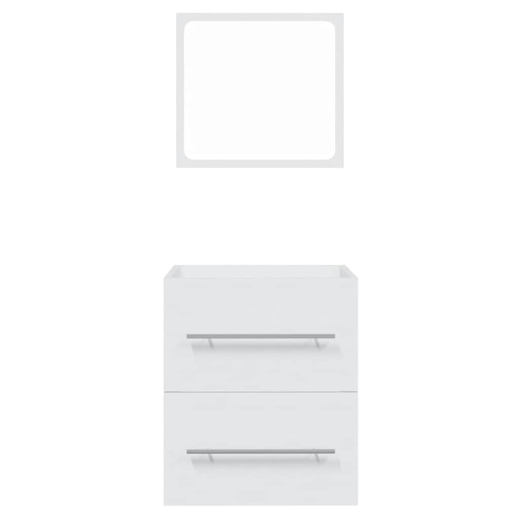 Badkamerkast met spiegel 41x38,5x48 cm wit