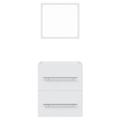 Badkamerkast met spiegel 41x38,5x48 cm wit