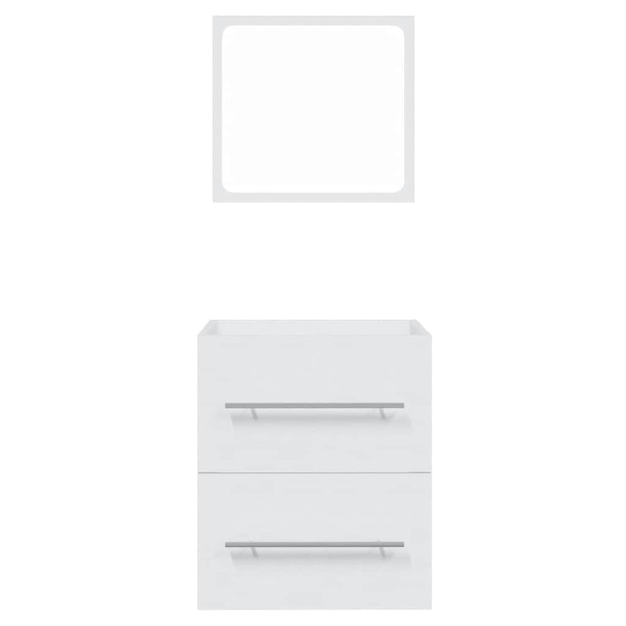 Badkamerkast met spiegel 41x38,5x48 cm wit