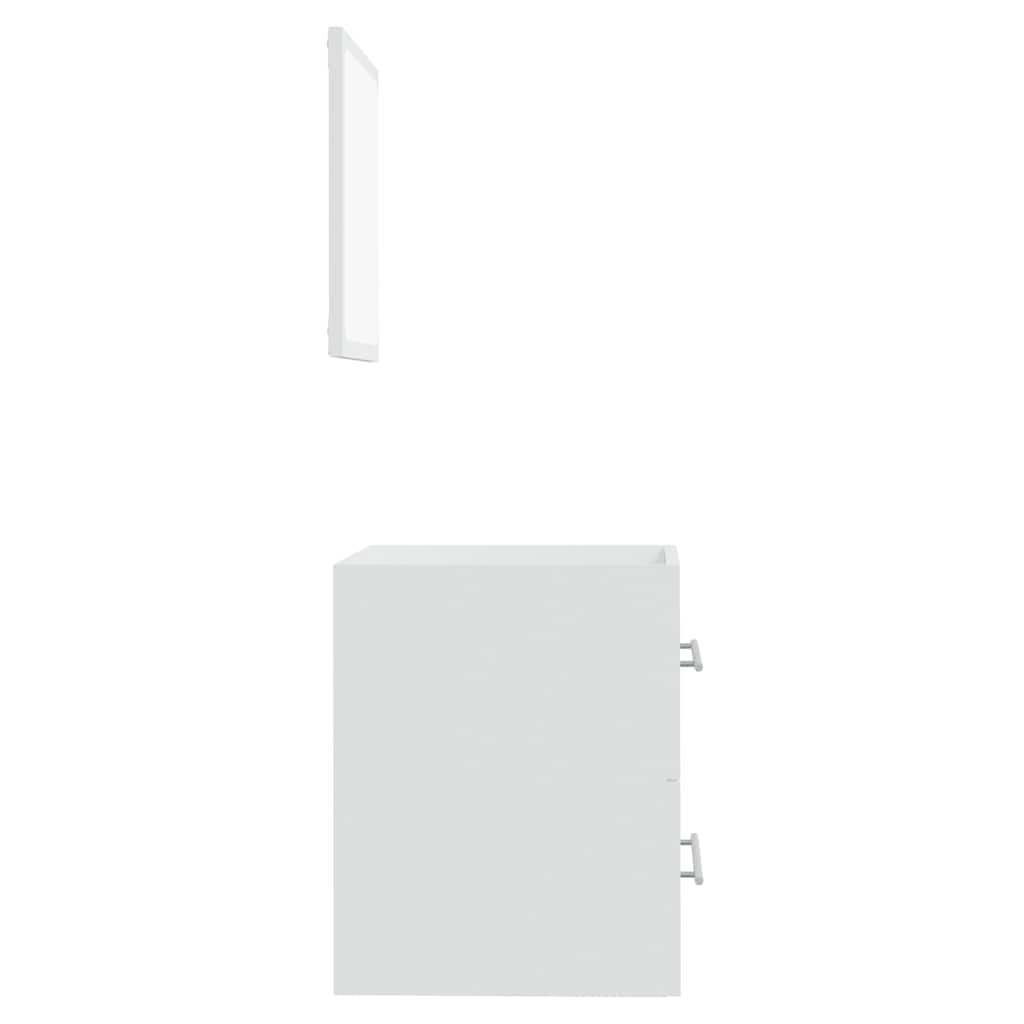 Badkamerkast met spiegel 41x38,5x48 cm wit