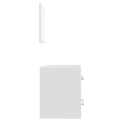 Badkamerkast met spiegel 41x38,5x48 cm wit