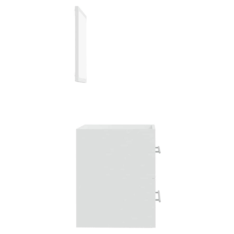 Badkamerkast met spiegel 41x38,5x48 cm wit