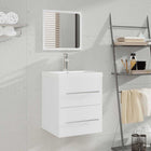 Badkamerkast 41x38,5x48 cm wit wandmontage