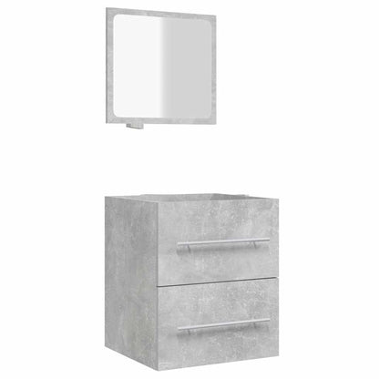 Badkamerkast Met Spiegel 41X38,5X48 Cm Betongrijs