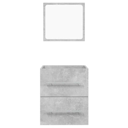 Badkamerkast Met Spiegel 41X38,5X48 Cm Betongrijs