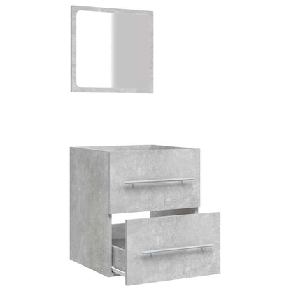 Badkamerkast Met Spiegel 41X38,5X48 Cm Betongrijs