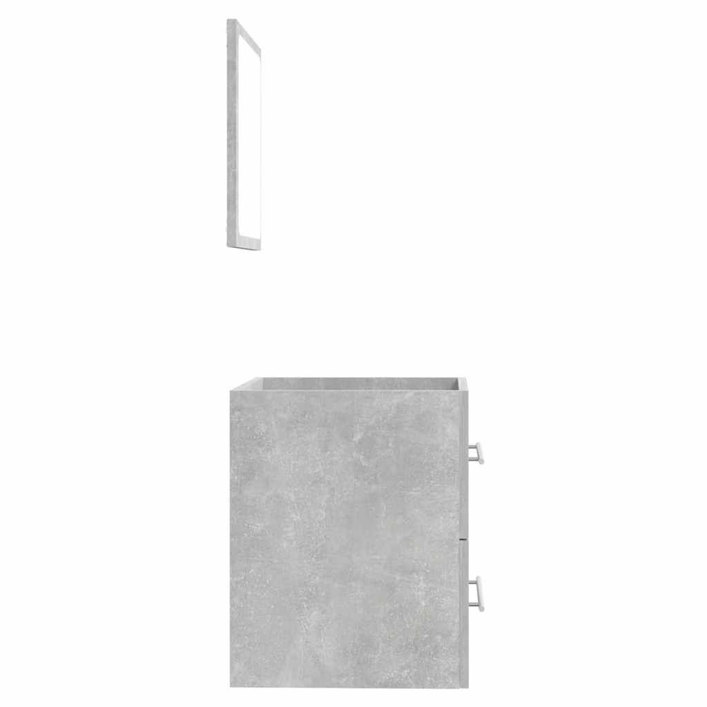 Badkamerkast Met Spiegel 41X38,5X48 Cm Betongrijs