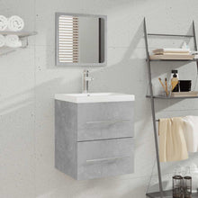 Badkamerkast Met Spiegel 41X38,5X48 Cm Betongrijs