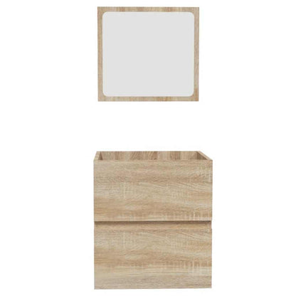 Badkamerkast Met Spiegel Bewerkt Hout Sonoma Eikenkleurig 1
