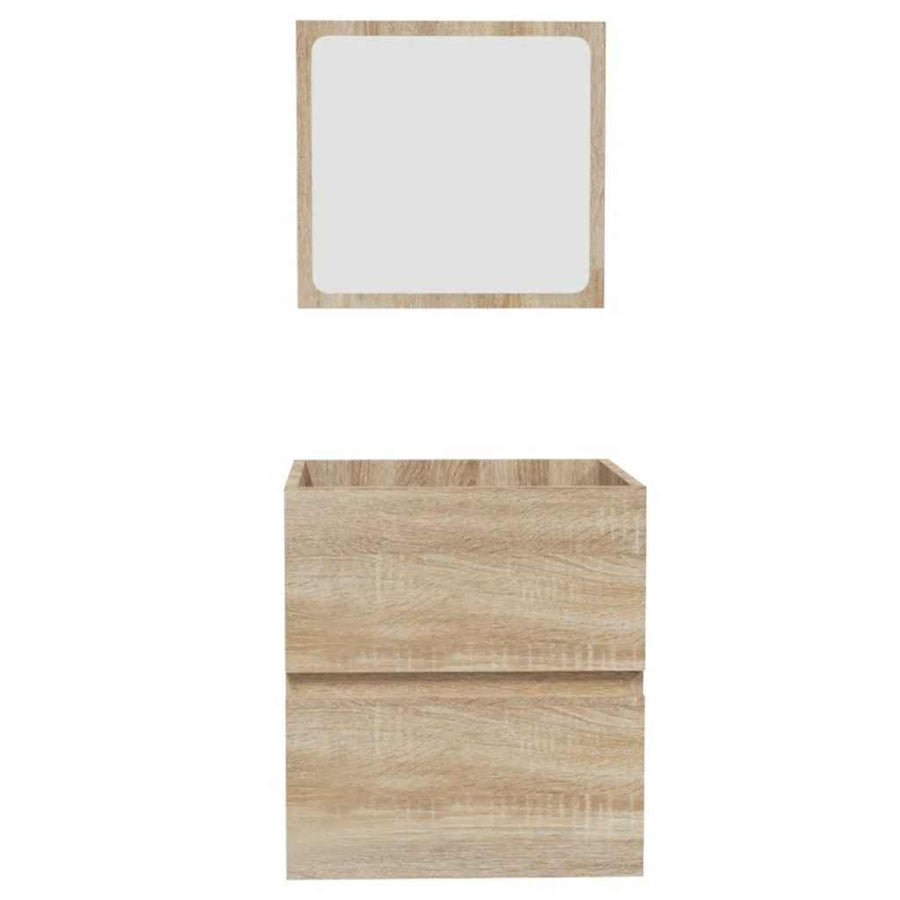 Badkamerkast Met Spiegel Bewerkt Hout Sonoma Eikenkleurig 1