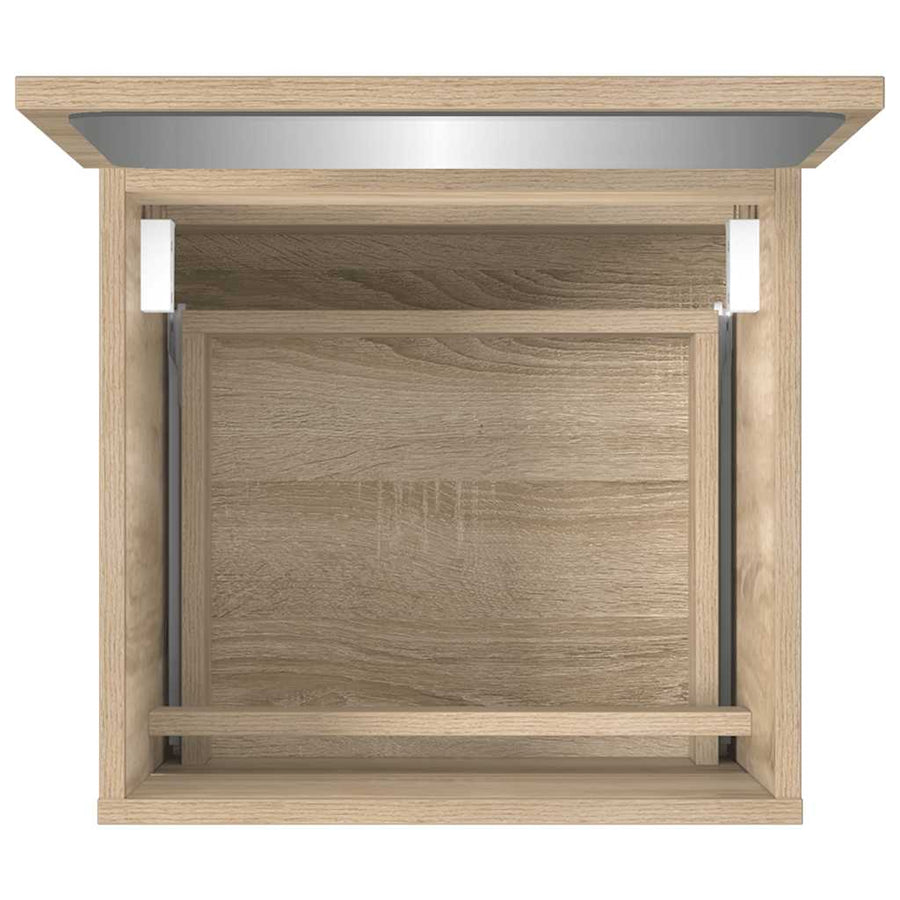 Badkamerkast Met Spiegel Bewerkt Hout Sonoma Eikenkleurig 1