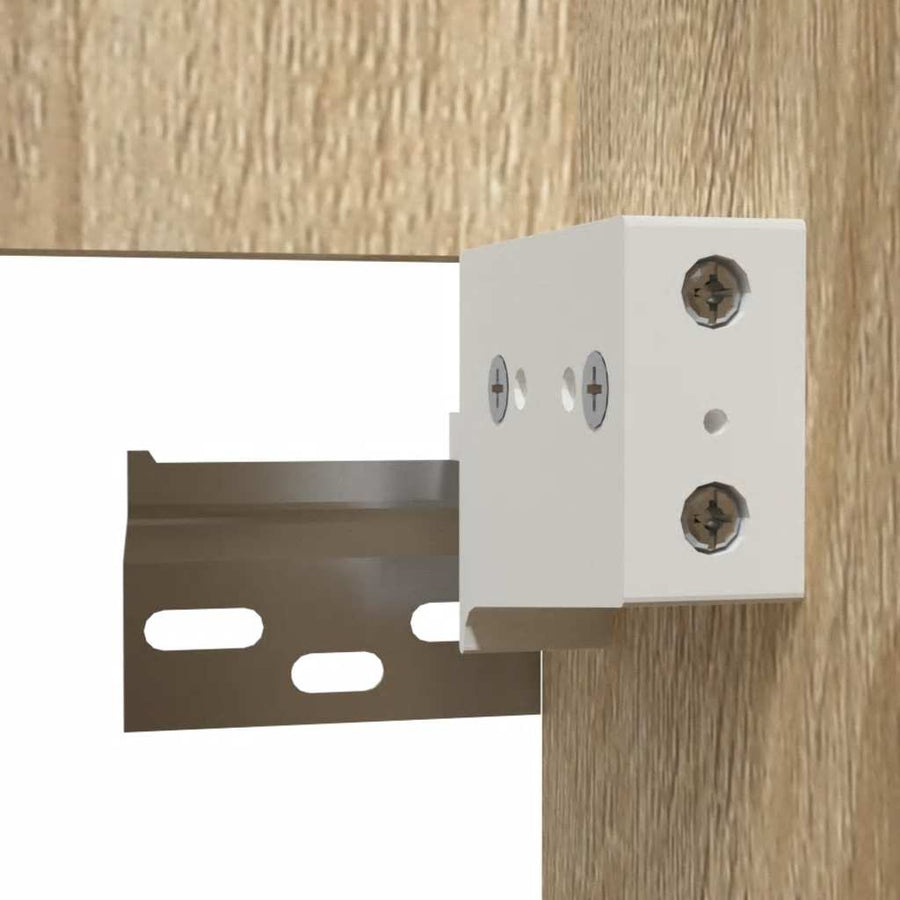 Badkamerkast Met Spiegel Bewerkt Hout Sonoma Eikenkleurig 1