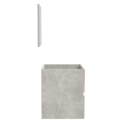 Badkamerkast Met Spiegel Bewerkt Hout Betongrijs 1