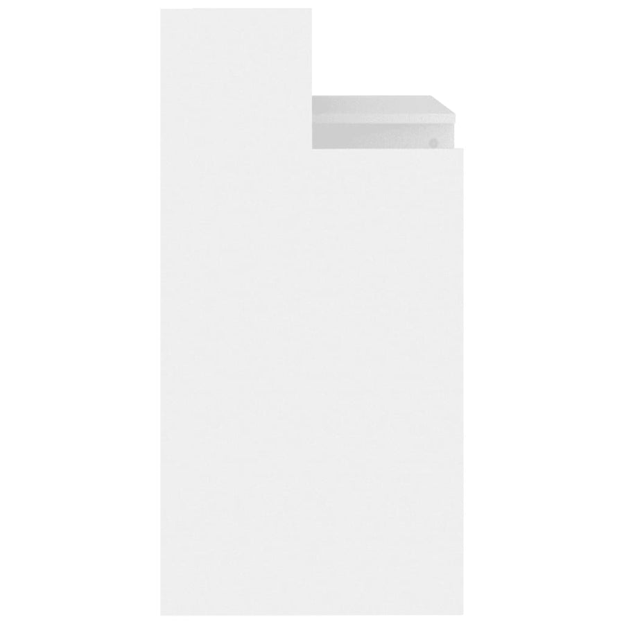 Bureau Met Led-Verlichting 97X45X90 Cm Bewerkt Hout Wit