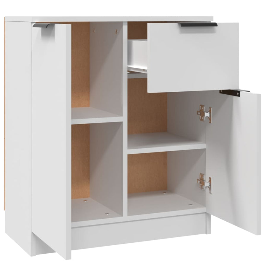 Dressoir 60X30X70 Cm Bewerkt Hout Wit