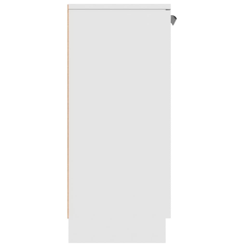 Dressoir 60X30X70 Cm Bewerkt Hout Wit